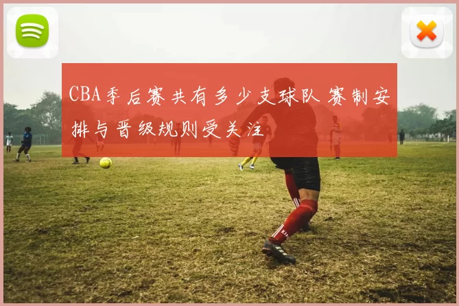 CBA季后赛共有多少支球队 赛制安排与晋级规则受关注